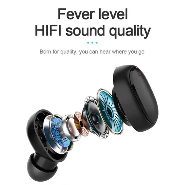 NEW A6S TWS Wireless Bluetooth Headphones Sport in Ear Earphone With Microphone Mini Pods Earbuds Noise Cancelling Headsets